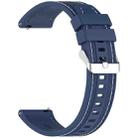 For Honor Watch 4 Pro Quick Release Two Side Stitching Silicone Watch Band(Dark Blue) - 3