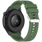 For Honor Watch 4 Pro Quick Release Two Side Stitching Silicone Watch Band(Spruce Green) - 2