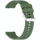 For Honor Watch 4 Pro Quick Release Two Side Stitching Silicone Watch Band(Spruce Green) - 3