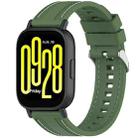 For Redmi Watch 5 Active / Watch 5 Lite Quick Release Two Side Stitching Silicone Watch Band(Spruce Green) - 1