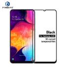 PINWUYO 9H 3D Curved Tempered Glass Film for Galaxy A30 （black） - 1