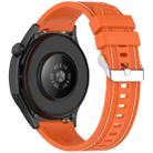 For Garmin Venu 3 Quick Release Two Side Stitching Silicone Watch Band(Orange) - 2