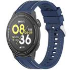 For COROS Pace 3 Quick Release Two Side Stitching Silicone Watch Band(Dark Blue) - 1