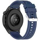 For COROS Pace 3 Quick Release Two Side Stitching Silicone Watch Band(Dark Blue) - 2