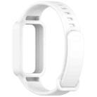 For Redmi Band 3 / Xiaomi Smart Band 9 Active Solid Color Soft Silicone Integrated Watch Band(White) - 3