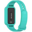 For Redmi Band 3 / Xiaomi Smart Band 9 Active Solid Color Soft Silicone Integrated Watch Band(Green) - 2