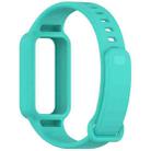 For Redmi Band 3 / Xiaomi Smart Band 9 Active Solid Color Soft Silicone Integrated Watch Band(Green) - 3