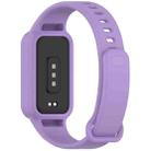 For Redmi Band 3 / Xiaomi Smart Band 9 Active Solid Color Soft Silicone Integrated Watch Band(Purple) - 2