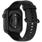 For Honor Watch 5 Solid Color Soft Silicone Watch Band(Black) - 2