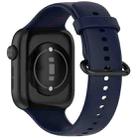 For Honor Watch 5 Solid Color Soft Silicone Watch Band(Dark Blue) - 2