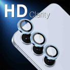 For Samsung Galaxy S25 5G NORTHJO Camera Lens Protector CD Metal Ring Tempered Glass Film(Blue) - 2
