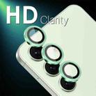 For Samsung Galaxy S25 5G NORTHJO Camera Lens Protector CD Metal Ring Tempered Glass Film(Green) - 2
