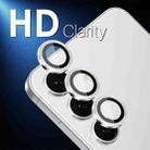For Samsung Galaxy S25 5G NORTHJO Camera Lens Protector CD Metal Ring Tempered Glass Film(Silver) - 2