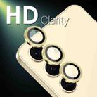 For Samsung Galaxy S25 5G NORTHJO Camera Lens Protector CD Metal Ring Tempered Glass Film(Gold) - 2