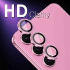 For Samsung Galaxy S25+ 5G NORTHJO Camera Lens Protector CD Metal Ring Tempered Glass Film(Pink) - 2