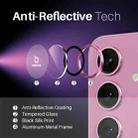 For Samsung Galaxy S25+ 5G NORTHJO Camera Lens Protector CD Metal Ring Tempered Glass Film(Pink) - 3