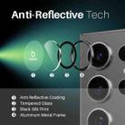 For Samsung Galaxy S25 Ultra 5G NORTHJO Camera Lens Protector CD Metal Ring Tempered Glass Film(Black) - 3