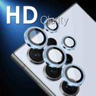 For Samsung Galaxy S25 Ultra 5G NORTHJO Camera Lens Protector CD Metal Ring Tempered Glass Film(Blue) - 2