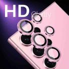 For Samsung Galaxy S25 Ultra 5G NORTHJO Camera Lens Protector CD Metal Ring Tempered Glass Film(Pink) - 2