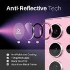 For Samsung Galaxy S25 Ultra 5G NORTHJO Camera Lens Protector CD Metal Ring Tempered Glass Film(Pink) - 3