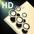For Samsung Galaxy S25 Ultra 5G NORTHJO Camera Lens Protector CD Metal Ring Tempered Glass Film(Gold) - 2