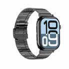 KL08 2.04 inch Color Screen Smart Watch Steel Strap, Support Bluetooth Call(Black) - 2