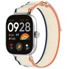 For Redmi Watch 5 / Watch 5 eSIM Nylon Woven Hook and Loop Fastener Watch Band(Orange+Beige) - 1