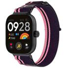 For Redmi Watch 5 / Watch 5 eSIM Nylon Woven Hook and Loop Fastener Watch Band(Pink+Purple) - 1