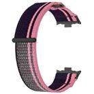 For Redmi Watch 5 / Watch 5 eSIM Nylon Woven Hook and Loop Fastener Watch Band(Pink+Purple) - 3