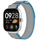 For Redmi Watch 5 / Watch 5 eSIM Nylon Woven Hook and Loop Fastener Watch Band(Blue+Gray) - 1