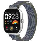 For Redmi Watch 5 / Watch 5 eSIM Nylon Woven Hook and Loop Fastener Watch Band(Green+Gray) - 1