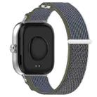 For Redmi Watch 5 / Watch 5 eSIM Nylon Woven Hook and Loop Fastener Watch Band(Green+Gray) - 2