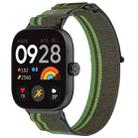 For Redmi Watch 5 / Watch 5 eSIM Nylon Woven Hook and Loop Fastener Watch Band(Dark Green) - 1