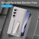 For Samsung Galaxy Z Fold6 5G Bazher Shell Film Integrated Holder Shockproof Phone Case(Titanium original color) - 3