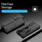 For Samsung Galaxy Z Fold6 5G Bazher Shell Film Integrated Holder Shockproof Phone Case(Black) - 2