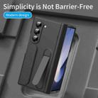 For Samsung Galaxy Z Fold5 5G Bazher Shell Film Integrated Holder Shockproof Phone Case(Black) - 3