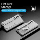 For Samsung Galaxy Z Fold3 5G Bazher Shell Film Integrated Holder Shockproof Phone Case(Titanium original color) - 2