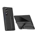 For Samsung Galaxy Z Fold7 5G Bazher Shell Film Integrated Holder Shockproof Phone Case(Black) - 1