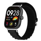 For Redmi Watch 4 Loop Nylon Watch Band(Black) - 1