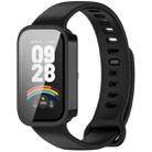 For Redmi Band 3 Tempered Film Integrated PC Watch Protective Case(Black) - 1