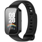 For Xiaomi Smart Band 9 Active Tempered Film Integrated PC Watch Protective Case(Black) - 1