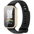 For Xiaomi Smart Band 9 Active Tempered Film Integrated PC Watch Protective Case(Ivory White) - 1