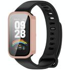 For Xiaomi Smart Band 9 Active Tempered Film Integrated PC Watch Protective Case(Cherry Pink) - 1