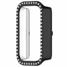 For Redmi Band 3 Diamond PC Half Coverage Watch Protective Case(Black) - 2