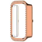 For Redmi Band 3 Diamond PC Half Coverage Watch Protective Case(Rose Gold) - 2