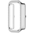 For Redmi Band 3 Diamond PC Half Coverage Watch Protective Case(Silver) - 2