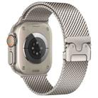 For Apple Watch 42mm / 41mm / 40mm / 38mm Umbrella Buckle Think Milanese Plate Stainless Steel Paracord Buckle Watch Band(Starlight) - 2