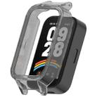 For Redmi Band 3 Hollow PC Half Coverage Watch Protective Case(Transparent Black) - 1