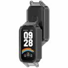 For Redmi Band 3 Hollow PC Half Coverage Watch Protective Case(Transparent Black) - 3