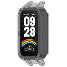 For Xiaomi Smart Band 9 Active Hollow PC Half Coverage Watch Protective Case(Transparent Black) - 2